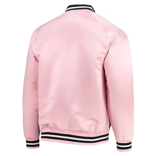 Pink Inter Miami CF Full-Snap Satin Jacket