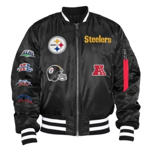 Pittsburgh Steelers Bomber MA-1 Satin Jacket