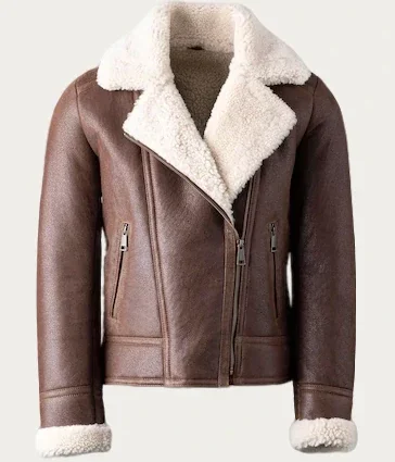 RAF B3 Shearling Brown Leather Jacket