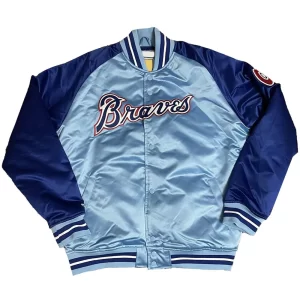 Reload Atlanta Braves Blue Satin Jacket