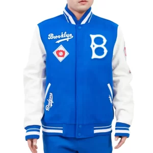 Retro Classic Brooklyn Dodgers Wool Varsity Jacket