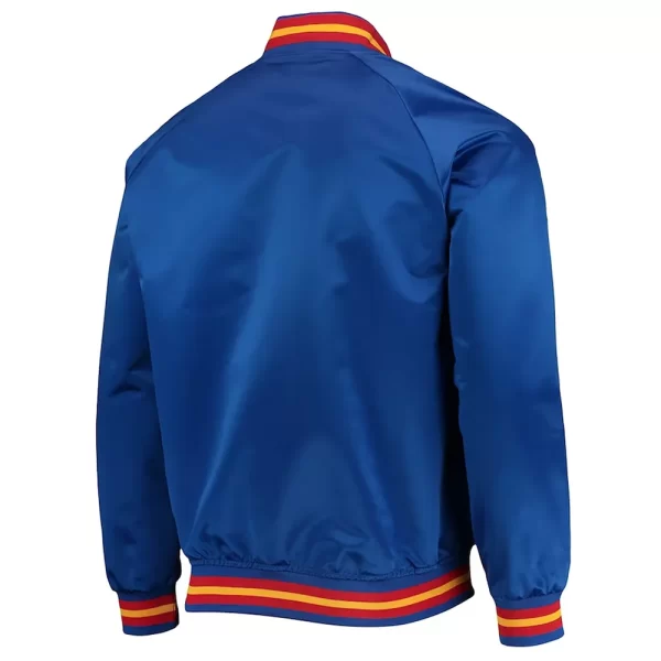 Royal 75th Anniversary San Francisco Warriors Satin Full-Snap Jacket