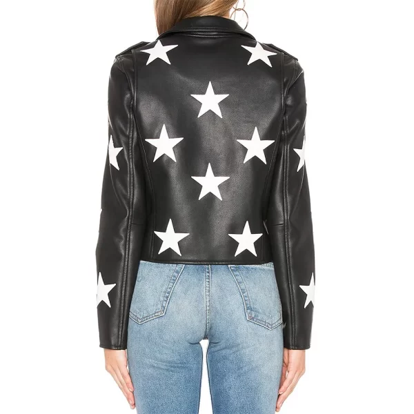 Sarah Jeffery Charmed Maggie Vera Black Leather Star Jacket