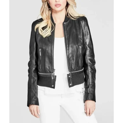 Shadowhunters S03 Emeraude Toubia Black Leather Jacket