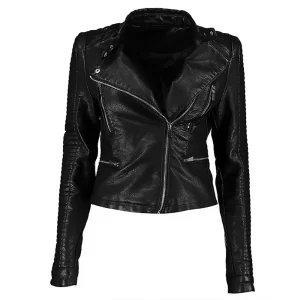 Shameless Season 11 Kate Miner Black Leather Jacket