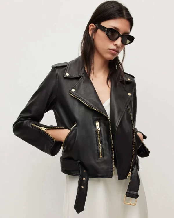 Soft Lambskin Black Biker Jacket