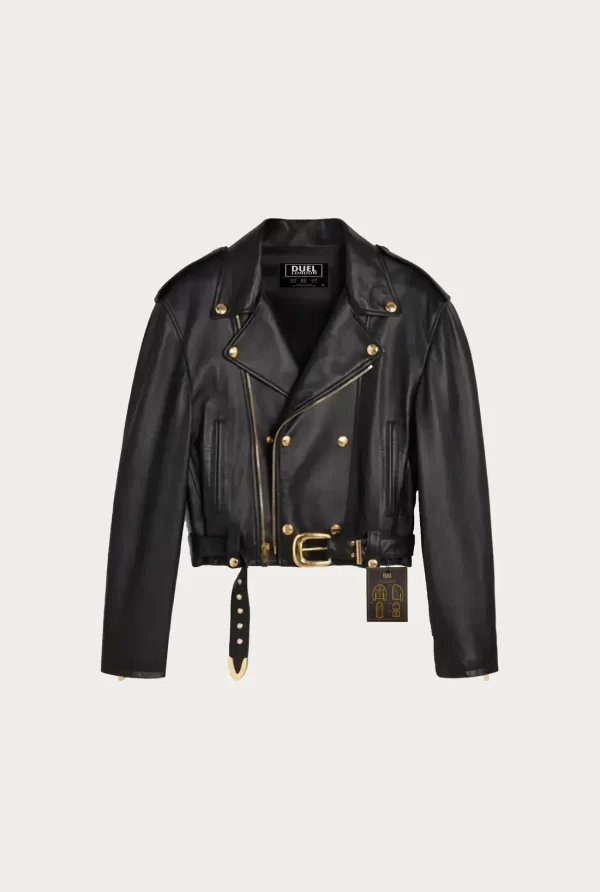 Soft Lambskin Black Biker Leather Jacket