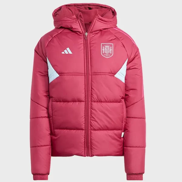 Spain 2023 World Cup Puffer Red Jacket