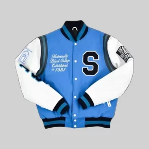 Spelman College Blue And White Jacket