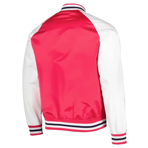 St. Louis City SC Full-Snap Pink and White Satin Jacket