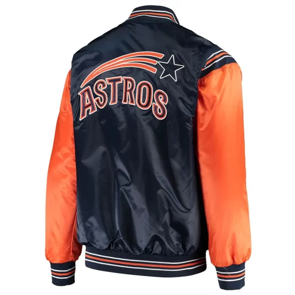 Starter Enforce Houston Astros Full-Snap Varsity Satin Jacket