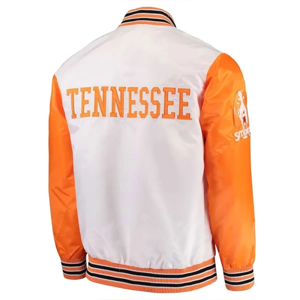 Starter Tennessee Volunteers The Rookie Satin White and Orange Jacket