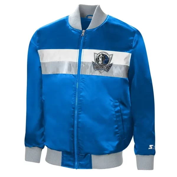 The Ambassador Dallas Mavericks Blue Satin Jacket