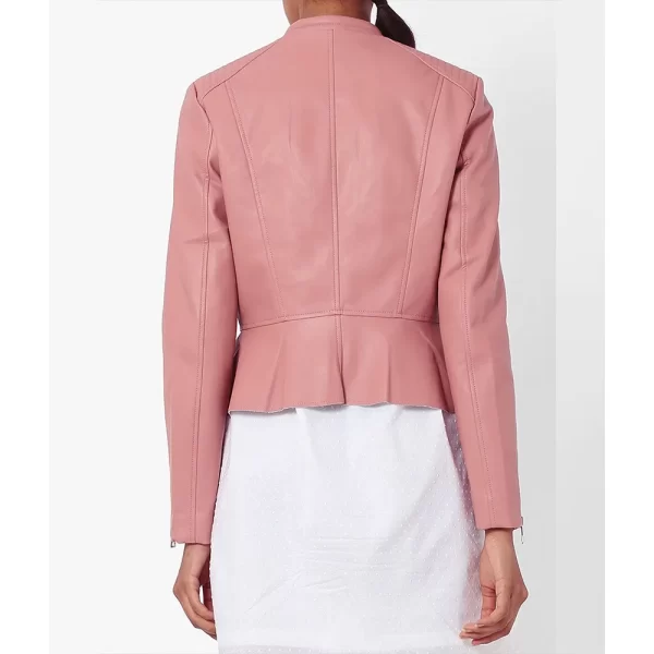 The Young and the Restless Esther Valentine Collarless Pink Leather Jacket