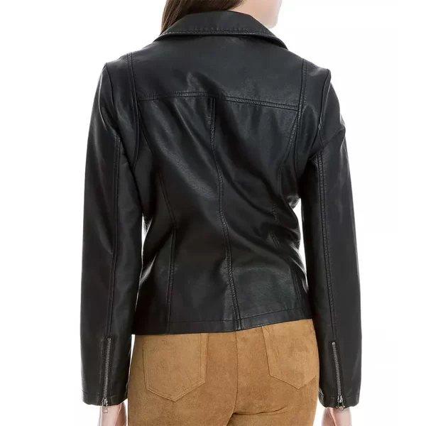 Trinkets S02 Tabitha Foster Moto Black Leather Jacket