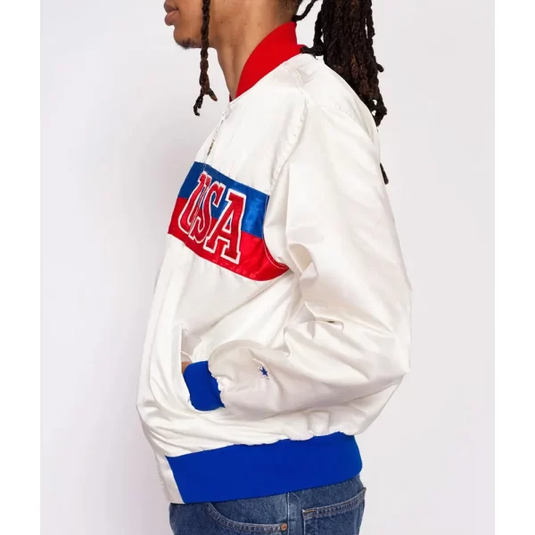 USA 80’s White Satin Jackets