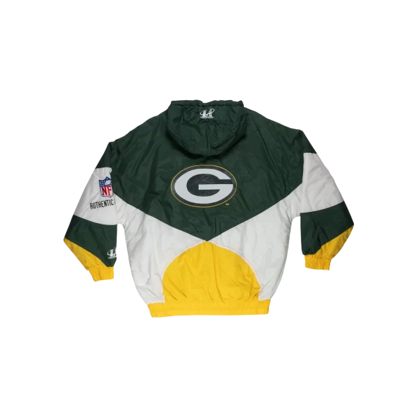 Vintage Logo Authentic “Green Bay Packers” Winter Satin Jacket