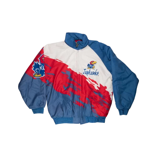 Vintage NCAA “Kansas Jayhawks” Winter Satin Jacket