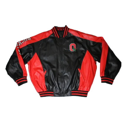 Vintage Steve & Barry’s Letterman Ohio State Buckeyes Leather Jacket