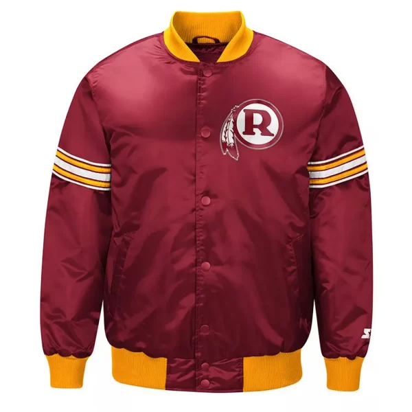 Washington Redskins Draft Pick Satin Burgundy Jacket