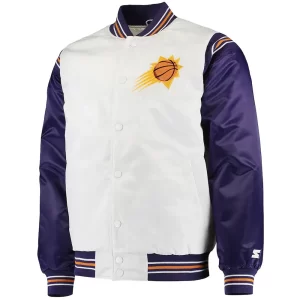 White & Purple Phoenix Suns Renegade Jacket