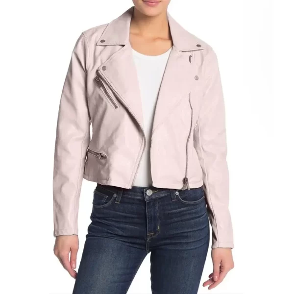 Young & Hungry S05 Emily Osment Pink Leather Jacket