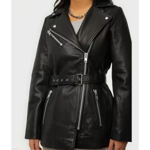 Younger Season 6 Hilary Duff Black Leather Jacket