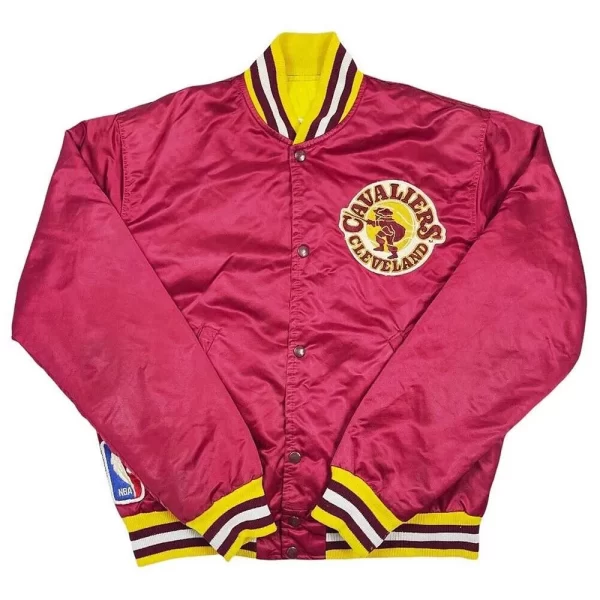 80’s Cleveland Cavaliers Burgundy Satin Jacket