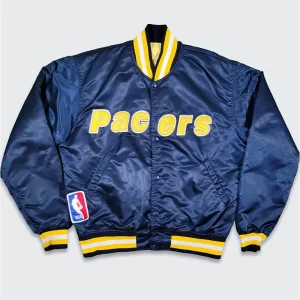 80’s Indiana Pacers Navy Blue Bomber Jacket