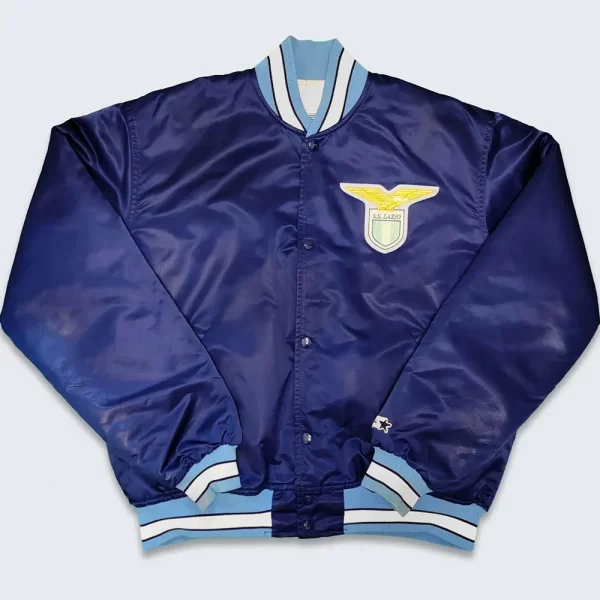 80’s SS Lazio Blue Satin Bomber Jacket