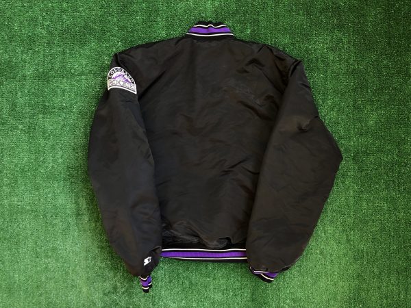 90’s Colorado Rockies Starter Satin Black MLB Jacket