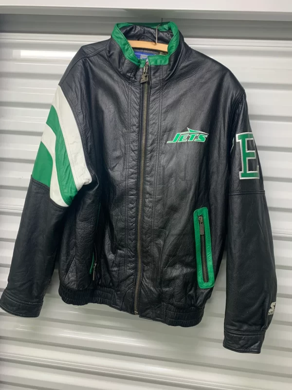 90’s New York Jets Starter Vintage Leather Jacket