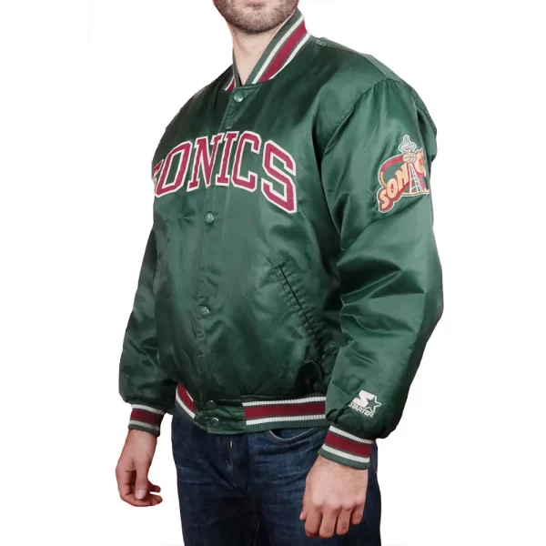 90’s Seattle Supersonics Green Jacket