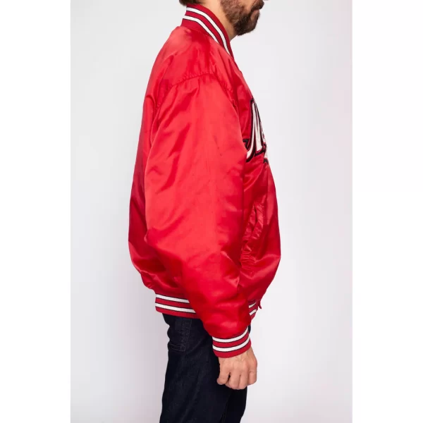 90s University Of Nebraska Satin Varsity Jacket