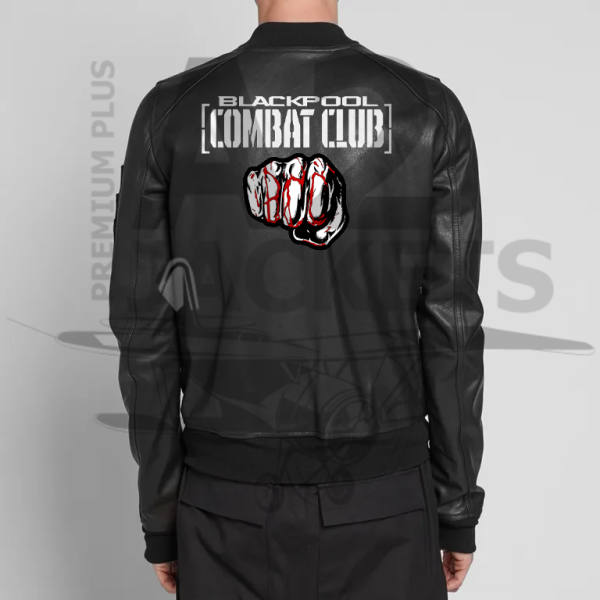 Bomber Blackpool Combat Club Leather Jacket