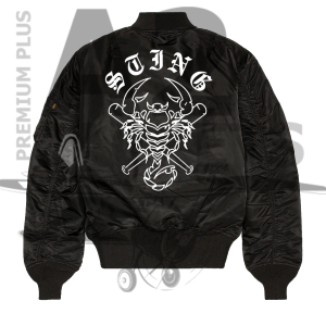 AEW Sting Black Bomber Jacket