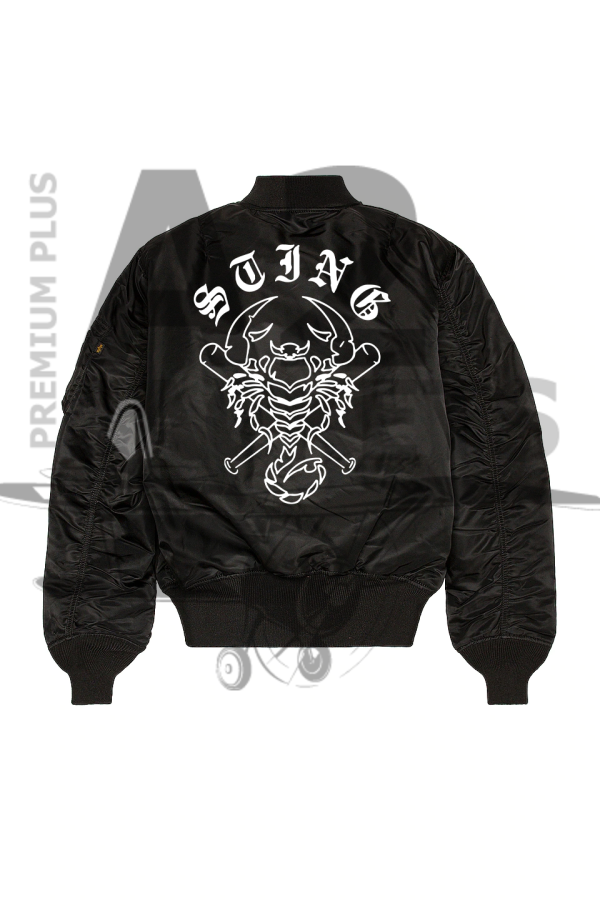 AEW Sting Black Bomber Jacket