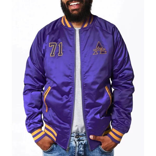 Alcorn State University Purple Baseball Jacket