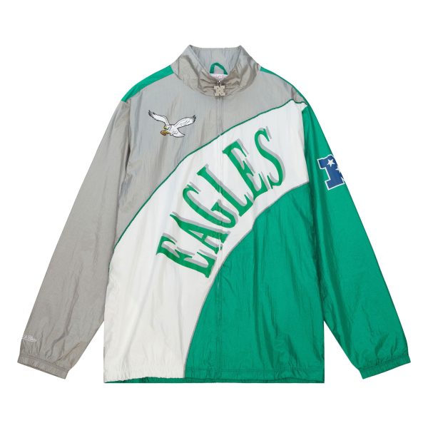 Arched Retro Lined Windbreaker Philadelphia Eagles Jacket