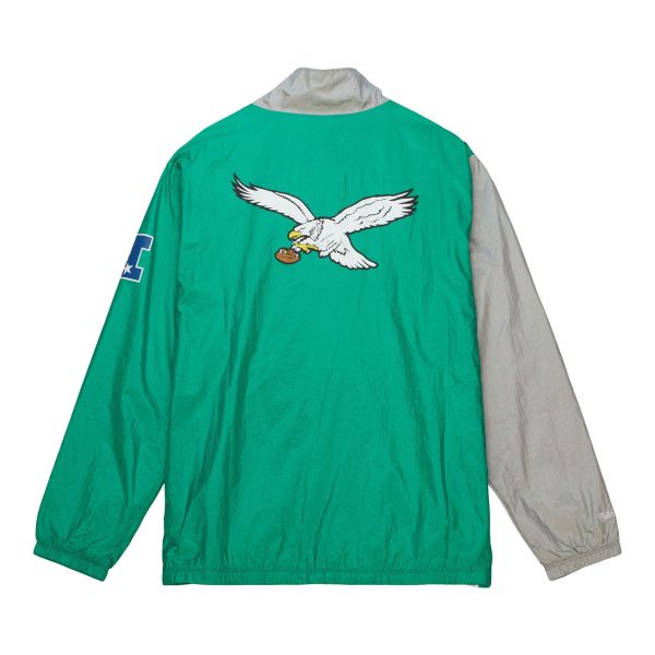 Arched Retro Lined Windbreaker Philadelphia Eagles Nylon Jacket