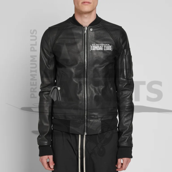 Bomber Blackpool Combat Club Leather Jacket