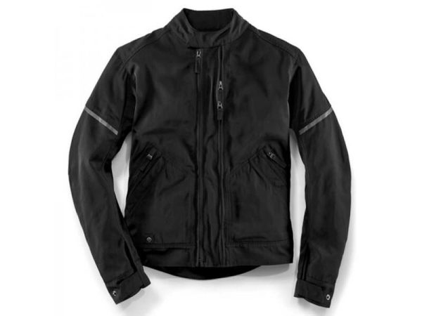 BMW Motorcycle Two Way Zipper Black Jacket