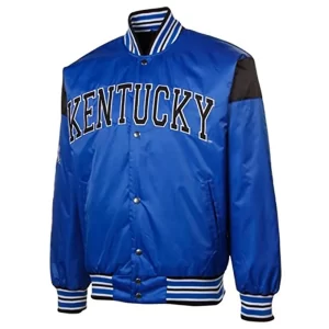 Big League Kentucky Wildcats Royal Blue Satin Jacket