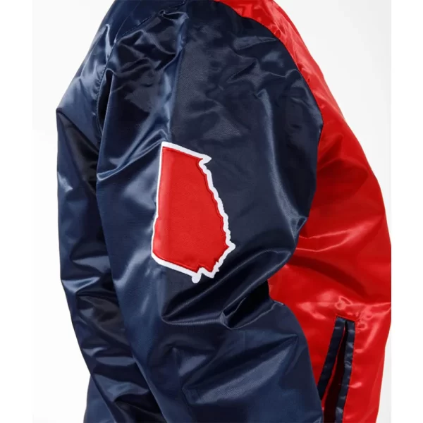 Black Label Atlanta Braves Satin Jacket