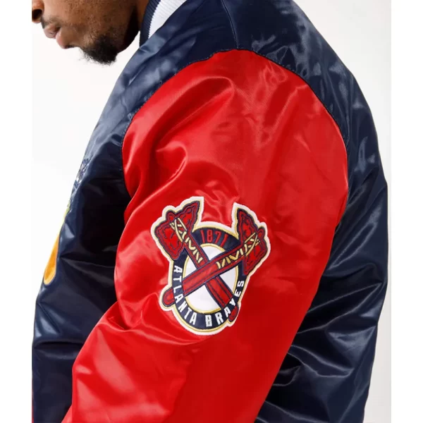 Black Label Atlanta Braves Satin Jackets