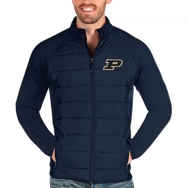 Black Purdue Boilermakers Puffer Full-Zip Jacket