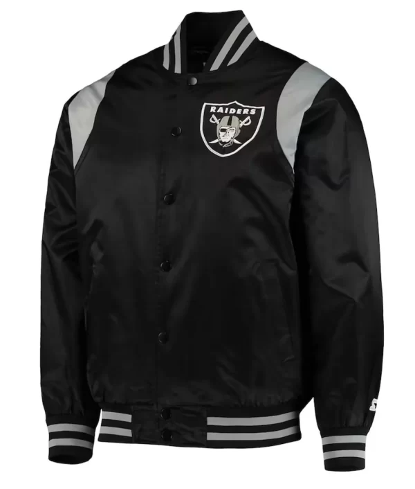 Black & Silver Las Vegas Raiders Prime Time Jacket