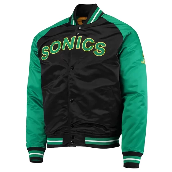 Black and Green Seattle Supersonics Reload 3.0 Jacket