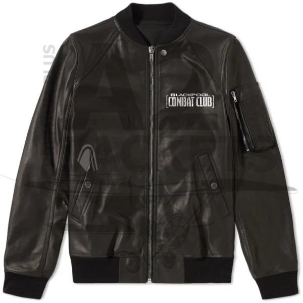 Bomber Blackpool Combat Club Leather Jacket