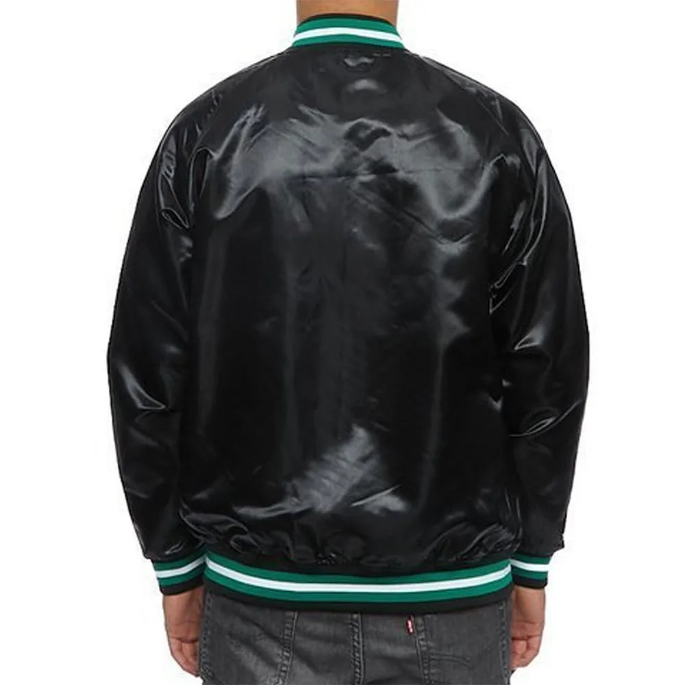 Boston Celtics Black Lightweight Satin Jacket